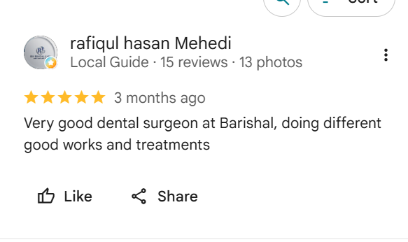 Real Google review of Digital Dental Zone — 1